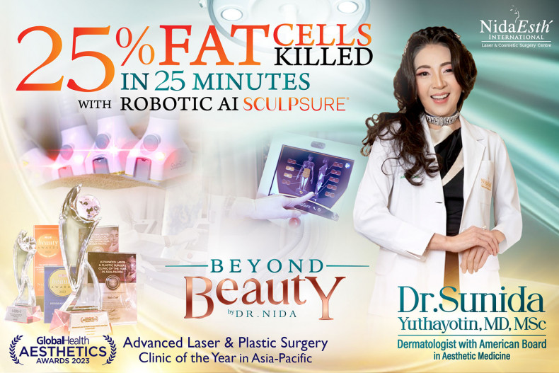 25% Fat Cells Killed In 25 Minutes With Robotic AI Sculpsure®