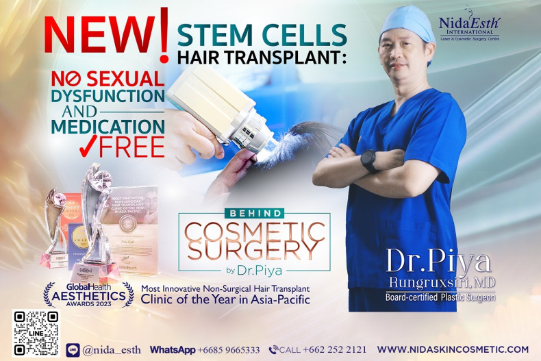 NEW! Stem Cells Hair Transplant: No Sexual Dysfunction & Medication-Free